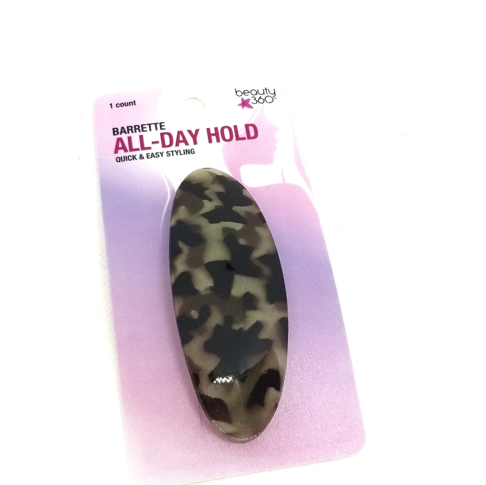 Tortoise Shell Hair Barrette - Picture 2 of 4